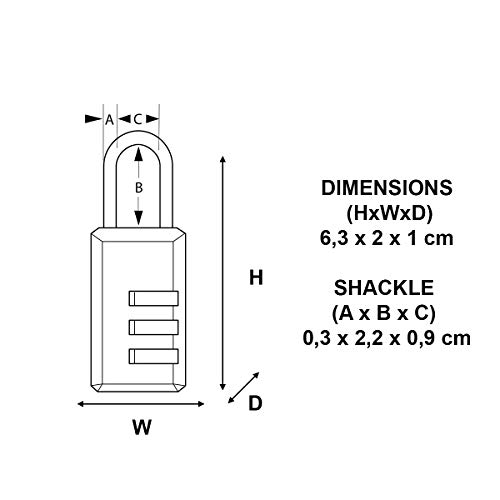 Cadenas à combinaison Master Lock 646EURT pour ne plus perdre ses clés - 5