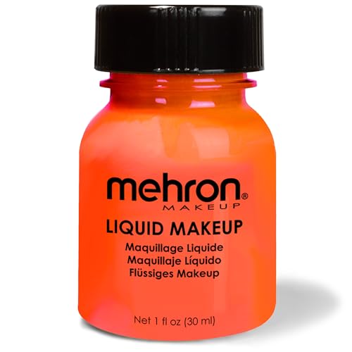 (Glow Orange) - Mehron Makeup Liquid Face and Body Paint ...