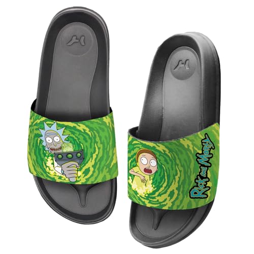 Rick and Morty Portal Unisex Adult Slides Adjustable Flip Flop Sandals Officially Licensed Hypd Slydr Switch™3