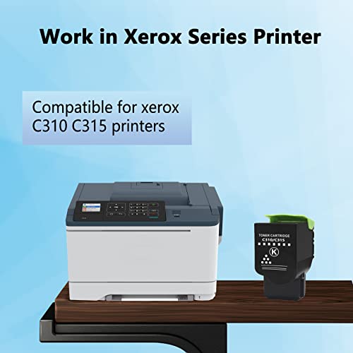 C310 C315 006R004356 Black Toner Cartridge Replacement For Xerox C310 C315 Laser Printer (3000 Pages,1-Pack) #TOP1