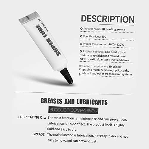 2 Stück 3D-Druckfett, Radlagerfett für 3D-Drucker, Graviermaschinenschrauben, Führungsschienen und Übertragungssysteme – Bild 3