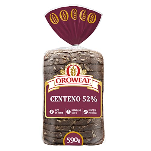 Oroweat - Pan de molde de Centeno 52%, Pipas de Girasol 15 rebanadas, 590 g