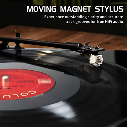 Tourne Disque Vinyle Bluetooth 33/45 RPM,Teglu Platine Vinyle Vintage Chaîne HiFi Lecteur de Vinyle sans Fil avec… - Les Beatles, Paul McCartney, John Lennon, RIngo Starr, George Harrison Tourne Disque Vinyle Bluetooth 33/45 RPM,Teglu Platine Vinyle Vintage Chaîne HiFi Lecteur de Vinyle sans Fil avec… – Image 3