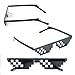 SIMUER Thug Life Glasses Mosaic 8 bits Style Gafas de Sol Pixel...