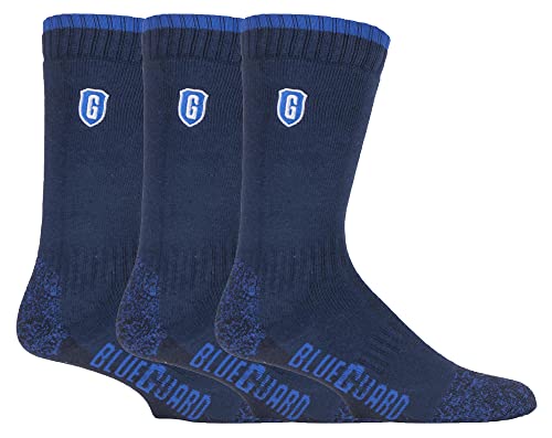 Chaussettes travail hommes coton Blueguard confortables sur le chantier avec talon renforcé