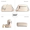 TIAASTAP Handtasche Damen Umhängetasche Echtes Leder Crossbody Bag Damen Handytasche zum Umhängen, Umhängetasche Damen Klein Moderne Taschen mit Breitem Schultergurt u 3 fächern #2