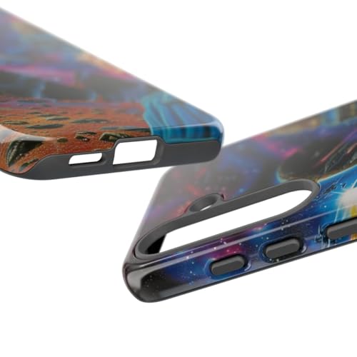 Coque Samsung S25 résistante bleu Space Battle protégeant des rayures quotidiennes - 3