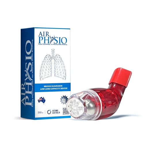 AirPhysio Natural Low Lung Expansion and Mucus Clearance Device Breathing Exerciser Cleanse Therapy Aid Improves Sleep & Fitness
