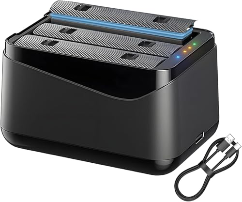 Image of Yantralay Charging Case for Insta 360 X5 - 3-Battery Charger Hub with Intelligent Fast Charging, Automatic Pop-Up Lid, Simultaneous Charging Station for Insta360 X5 Batteries