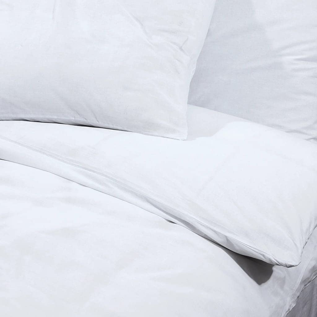 Set Copripiumino Bianco 220x240 cm in Cotone,Casa e Giardino,Biancheria,Lenzuola e Coperte,Copripiumini,1.18kg - 136163