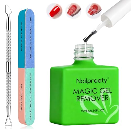 15ml Dissolvant De Vernis À Ongles,Enlève Facilement et Rapidement le Vernis Gel,Pour Tout Type D’Ongles,Vert