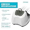 INTEX Krystal Clear Saltwater Pool Chlorine System for Above Ground Pools up to 7,000 Gallons, Pool Cleaner with Automatic Timer and Self Cleaning