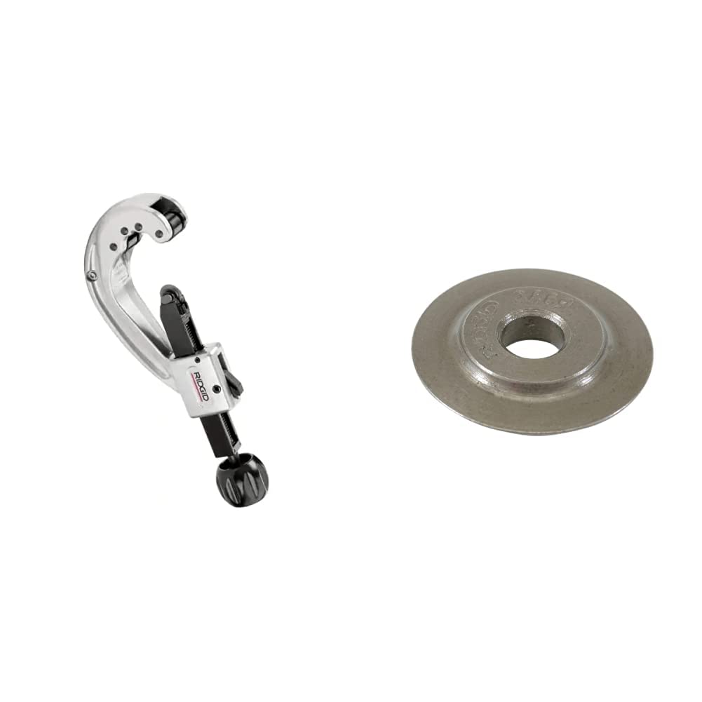 RIDGID 31642 Model 152 Quick-Acting Copper, Brass and Aluminum Tubing Cutter (1/4-inch to 2-5/8-inch) | 2-Pack Replacement Wheels for Tubing Cutters