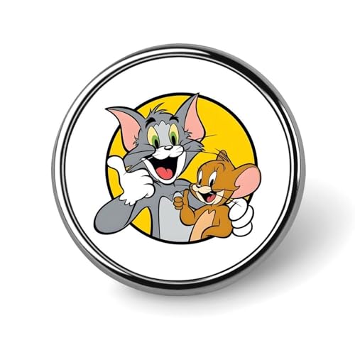 バッジ 円形 徽章 ピンバッジ 丸い Badge ボタンバッジ ピンバッチ トムとジェリー 胸章 ブローチ バッグ飾 バッグ小物 かばん掛け プレゼント 25mm