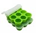 2Packs Baby Food Storage Containers with Silicone Clip-On Lid, 9Cups Baby Food Freezer Trays by Suntake(Green)