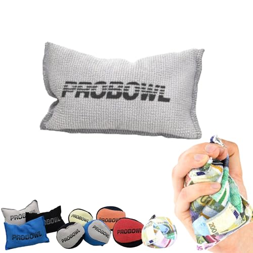 EMAX | Bowling Grip Ball – Pro Bowl Grip Sack – Moderner Talkum Ball – Mikrofaser Grip-Bag – Rosing Bag – Absorbiert Feuchtigkeit (Grip Sack — Grau)