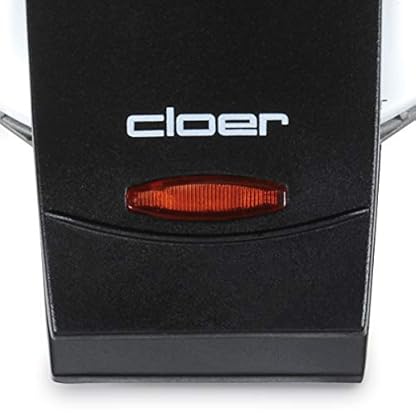 Cloer 261 Hörncheneisen für hauchdünne, knusprige Hörnchen, 800 W, Hörnchengröße 14,5 cm Durchmesser, mit Antihaftbeschichtung, stufenlos wählbarer Bräunungsgrad mit Drehregler, weiß, Metall, único – Bild 6