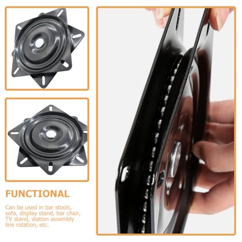 Plateau Pivotant 20 CM en Métal Solide Mécanisme Durable 360°