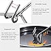 Vdaxvme Oven Lid Lifter Stainless Steel Double Hook Oven Lid Wooden Handle Lifter Tool Anti-Rust Lifter Camping Hiking Equipment