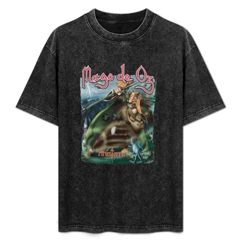 Mago De Oz Band Tour Printed T-Shirt Mens Unisex Black Tees M