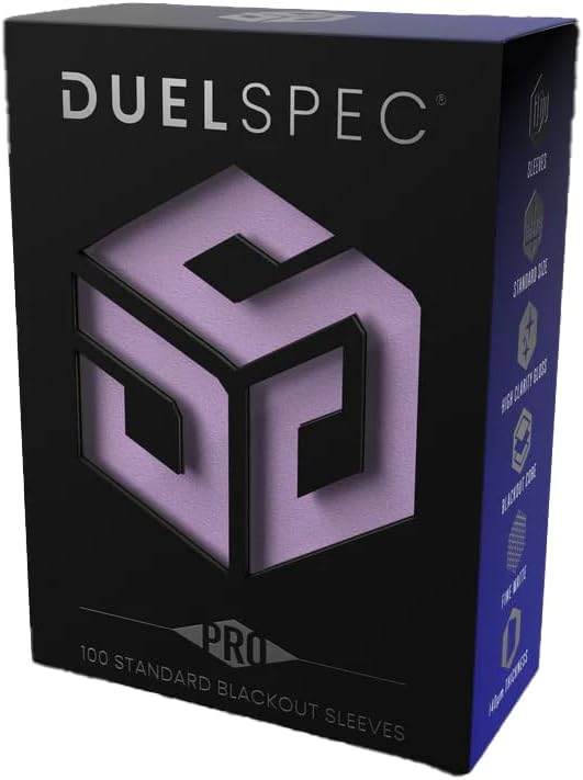 PRO Blackout Sleeves (100 Count) - (Standard Size Card Sleeves) Dual Layer Protection (Silver)