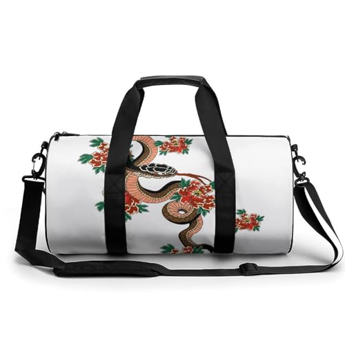 Sac week-end Fleur De Serpent idéal pour camping et voyage