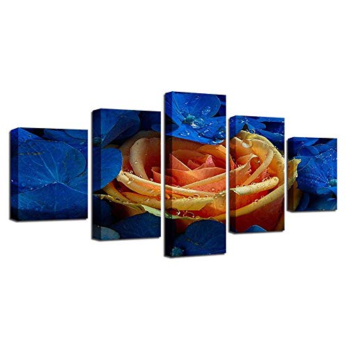 Impression sur toile orchidées et roses DJDL tableau moderne déco