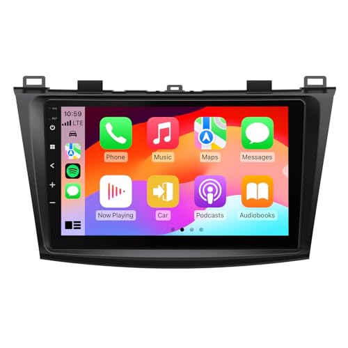 Eonon M3BLX7 Car Stereo Android 14 Receiver for Mazda 3 2010-2013,Wireless CarPlay & Android Auto Headunit, 9" Touchscreen GPS Navigation,Bluetooth,AM/FM,SWC, 3G+32G