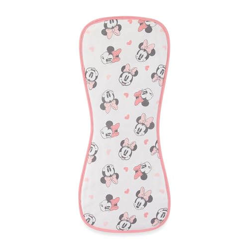Image of Disney Baby Minnie Mouse Burp Cloths 3 Pack Soft Absorbent 20 inch x 10 inch Leakproof Burping Rags for Newborn and Infants