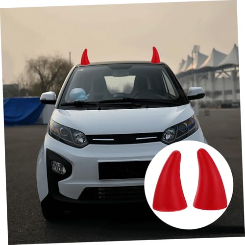 Pegatinas cuernos para coche decoracion de parachoques anticolision y accesorios de techo 7