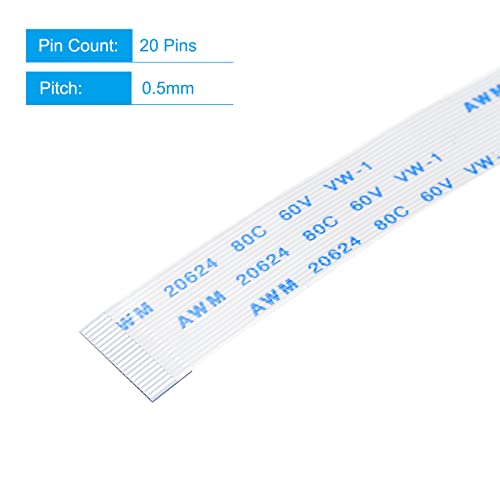 Cable plano flexible MECCANIXITY FFC 20 pines 200mm x10 miniatura 3