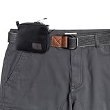 Heuptas voor heren, mobiele telefoontas, riemtas, kleine riem, ritsvak, EDC-riemtas, tas voor mannen, vrouwen, wandelen, reizen in de open lucht., zwart, Small, klassiek