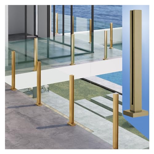 Poteau de garde-corps inox pour stopper les vibrations du verre et sécuriser le balcon