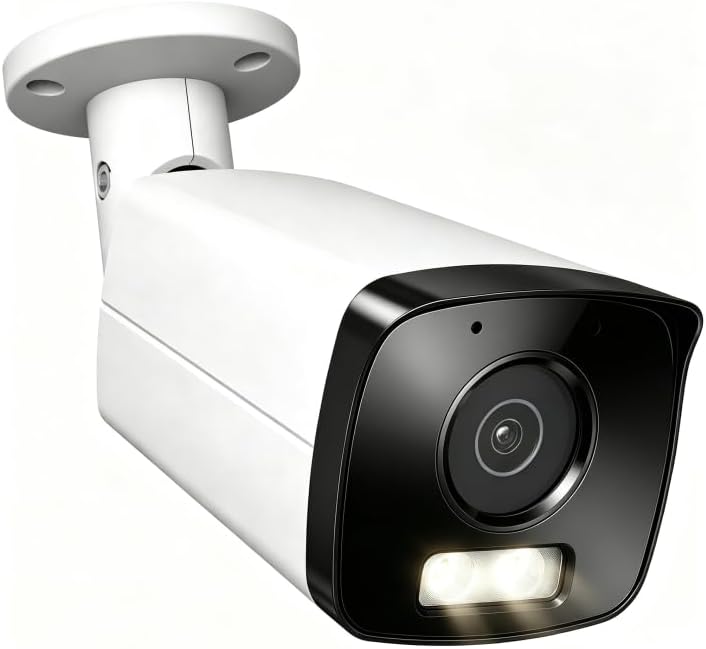 6MP Bullet PoE IP Camera, Wired Security IP Camera Outdoor