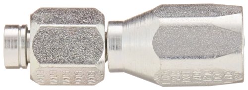 Image of EATON Weatherhead 06904D-604 Female Swivel Hose Fitting, SAE 37 Degree, AISI /SAE 12L14 Carbon Steel, 3 /16 inch Hose ID, 1 /4 inch Tube Size