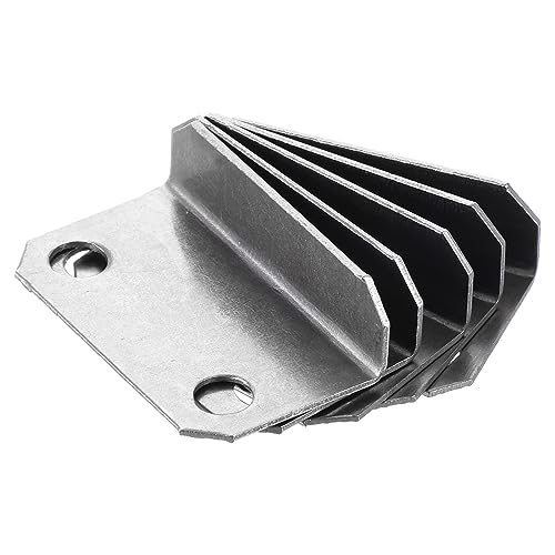 QUARKZMAN 29 x 14 x 9mm Serrure Gâche Plaque x 5pcs L Forme Métal Fiable Efficacité Tiroir Verrouillage Gâche Plaque pour Maison Bureau Tiroir Placard Porte, [Argent Ton]