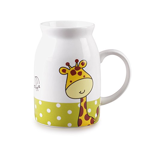 Image of Clay Craft a€ inch Masala Chai, Coffee /Milk Mug, 390ml /8.4cm (1 Piece) Bone China Cane Big Carpet Milk Mug, 450Ml, Multicolor