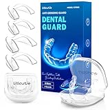 Litlcutie Mouth Guard for Grinding Teeth at Night,Teeth Grinding Mouth Guard for Sleep,Reusable Guard for Sleeping,4 Pack/2 Size,Transparent