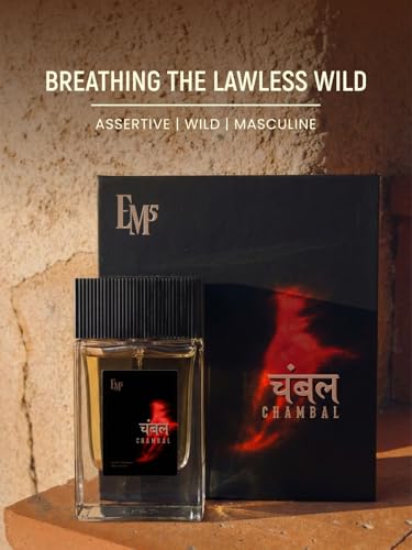 Image of EM5 CHAMBAL | Extrait De Parfum Spray for Men | Tob@cco, Smoky & Animalic Perfume | Raw, Dominating, Intense & Rustic Scent | Strong & Long Lasting Fragrance | Made with Natural Absolutes & Essential Oils | 50 ml