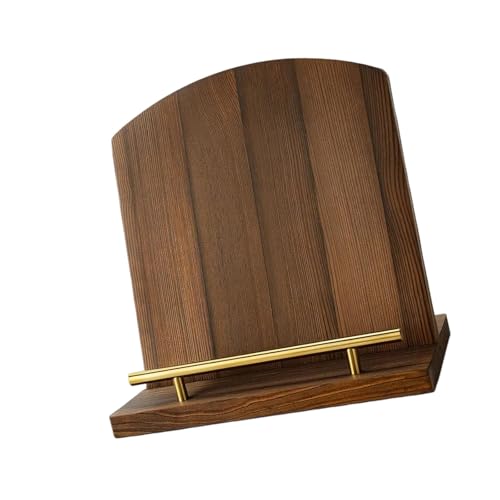 Soporte para guías de cocina con base firme que evita caídas de pantallas