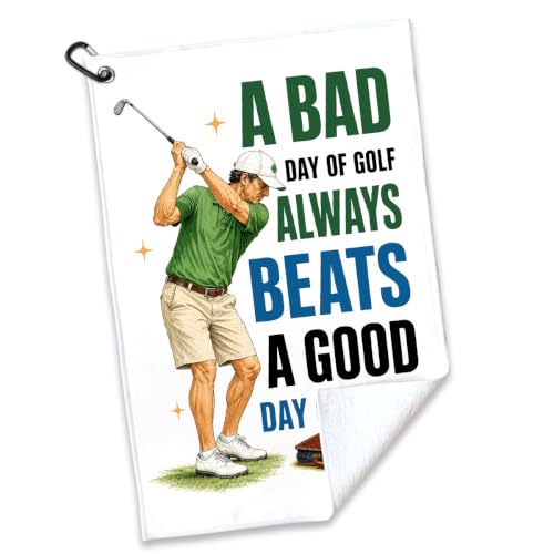 rofiowa A Bad Day of Golf Always Beats a Good Day of Golf Towel for Men