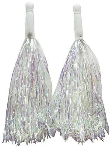 Hetkrishi Silver Color Pom Poms, Use for Cheerleader, School, Partys, Sports Ground etc, (Pack of 1set, Silver Colour, Size 10inch) (B08FTHX8XC) Amazon Price History, Amazon Price Tracker