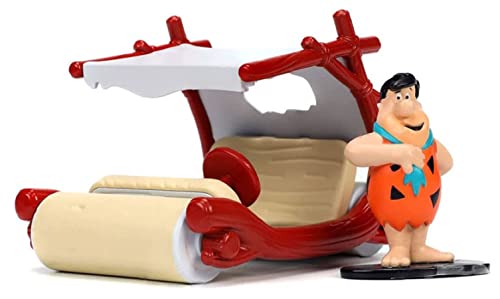 Flintstones vehículo Flintmobile a escala 1:32 con figura miniatura 1