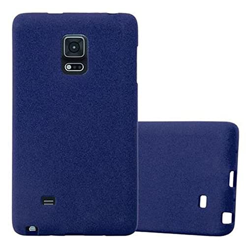 Cadorabo Funda para Samsung Galaxy Note Edge en Frost Azul Oscuro   Cubierta Proteccíon de Silicona TPU Delgada e Flexible con Antichoque   Gel Case Cover Carcasa Ligera