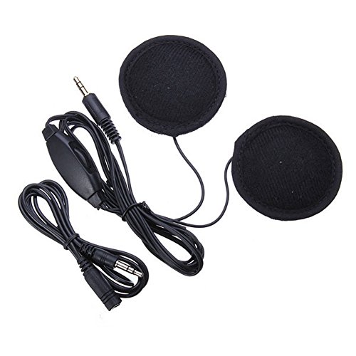 Haut-Parleur de Casque de Moto Vélo pour MP3 Téléphone GPS écouteur Jack 3,5mm Cover