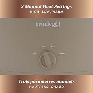 Crock-Pot Design Series 6-Quart Manual Slow Cooker, Alpaca Brown
