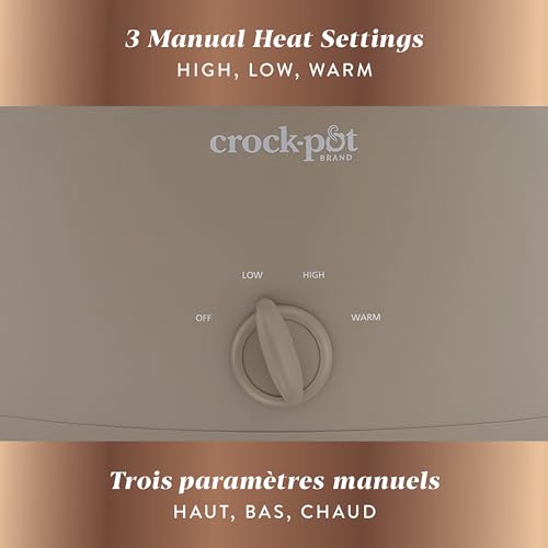 Crock-Pot Design Series 6-Quart Manual Slow Cooker, Alpaca Brown by Crock-Pot - Image 4
