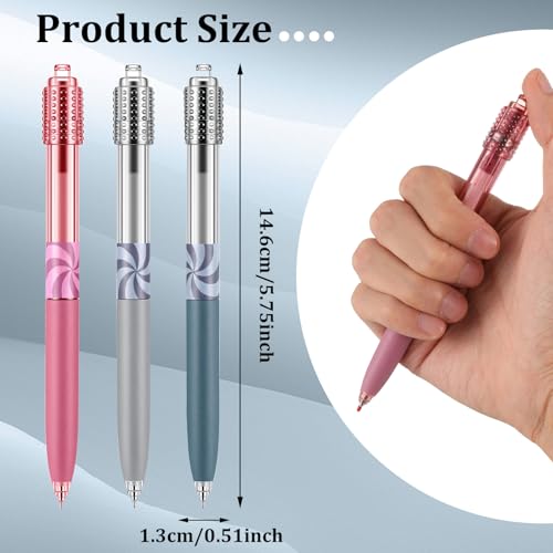 Mabor 3 bolígrafos giratorios tinta negra 0.5 mm miniatura 2