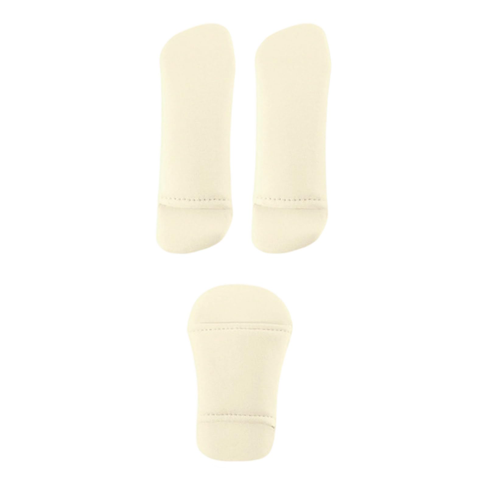 Kelisdi White Multipurpose Infant Cushion Set For And Strollers 3Pcs Shoulder Crotch Protectors Protector For Children