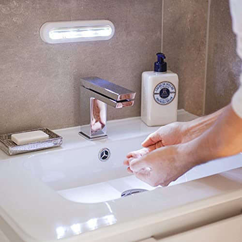 OxyLED Stick-On Touch Sensor LED Lights - 140° Adjustable Angle, Touch Control, Battery-Powered for Wardrobes, Cabinets, Hallways & Stairs, White - Cosy Home Interiors OxyLED Stick-On Touch Sensor LED Lights - 140° Adjustable Angle, Touch Control, Battery-Powered for Wardrobes, Cabinets, Hallways & Stairs, White - Image 9